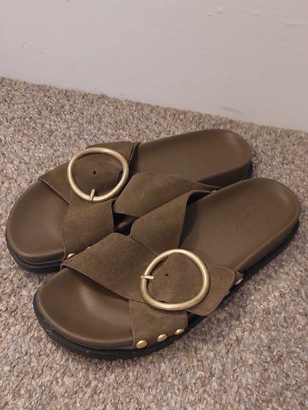 Zara Suede Sandals